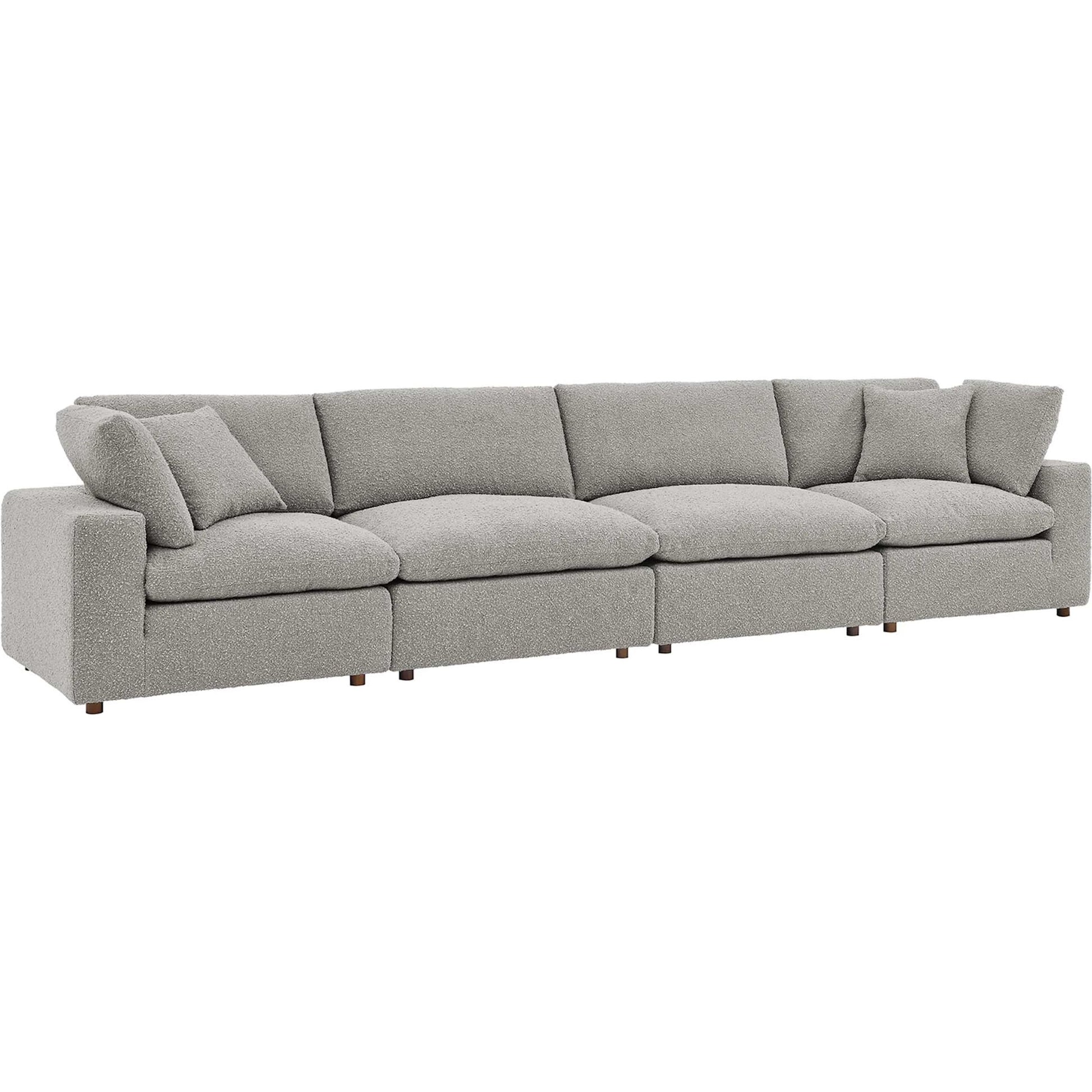 Wheatland Down Filled Overstuffed Boucle 4-Seater Sofa by Evans & Londeen. Made from unique in a modern style.
