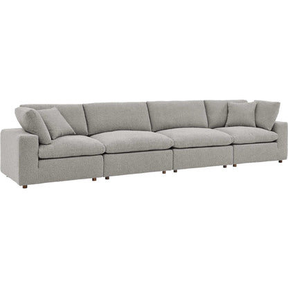 Wheatland Down Filled Overstuffed Boucle 4-Seater Sofa by Evans & Londeen. Made from unique in a modern style.