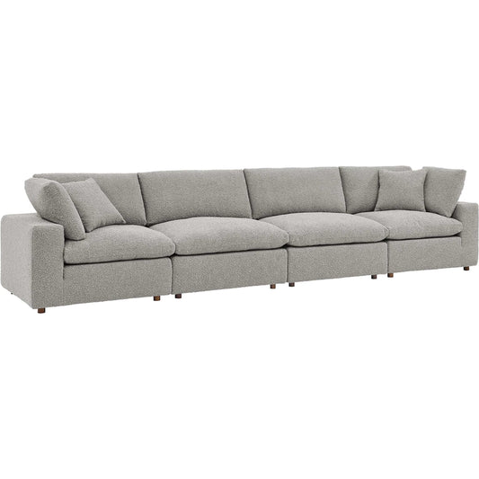 Wheatland Down Filled Overstuffed Boucle 4-Seater Sofa by Evans & Londeen. Made from unique in a modern style.