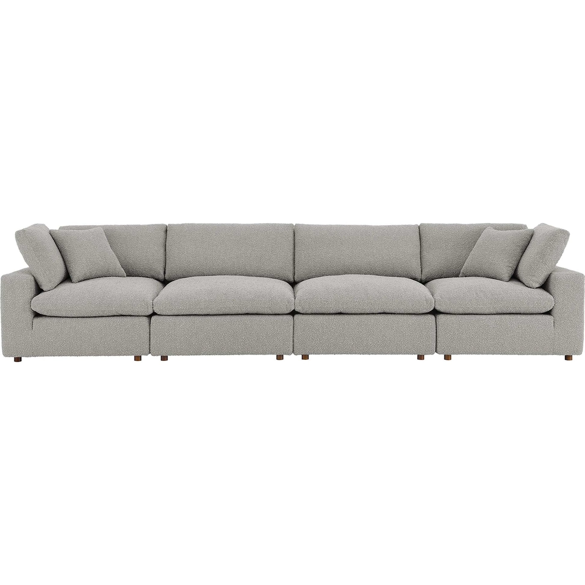Wheatland Down Filled Overstuffed Boucle 4-Seater Sofa by Evans & Londeen. Made from unique in a modern style.