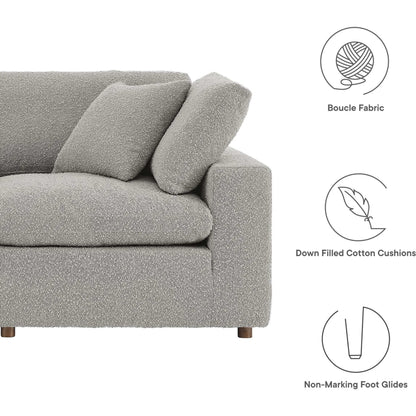 Wheatland Down Filled Overstuffed Boucle 4-Seater Sofa by Evans & Londeen. Made from unique in a modern style.