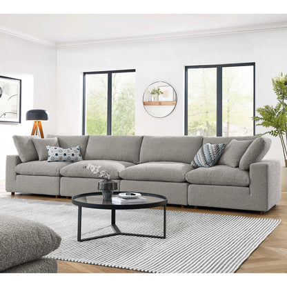 Wheatland Down Filled Overstuffed Boucle 4-Seater Sofa by Evans & Londeen. Made from unique in a modern style.