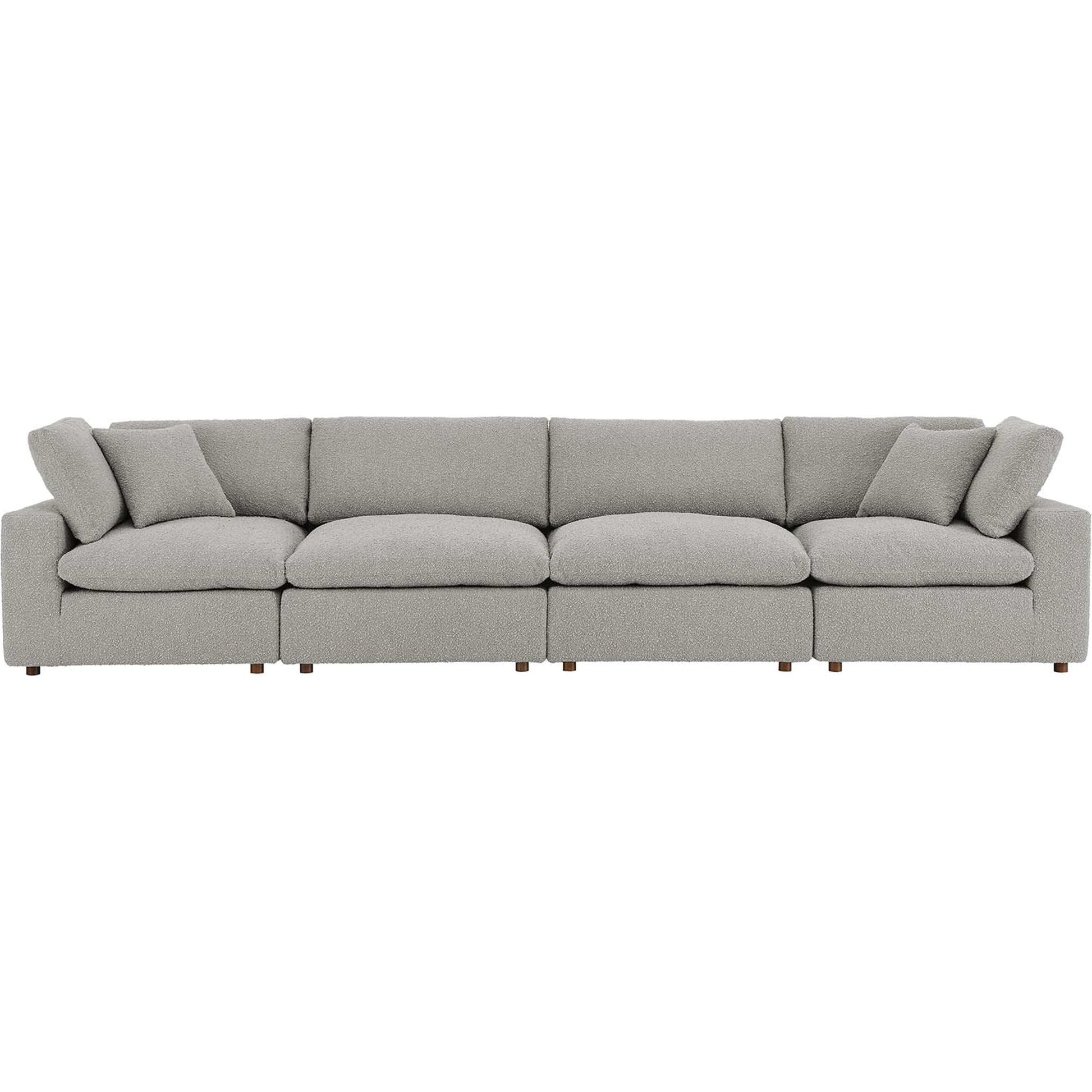 Wheatland Down Filled Overstuffed Boucle 4-Seater Sofa by Evans & Londeen. Made from unique in a modern style.