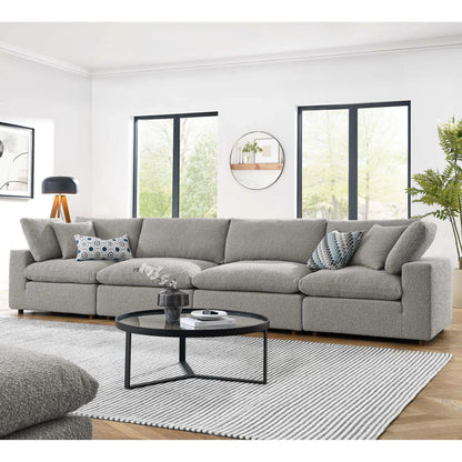 Wheatland Down Filled Overstuffed Boucle 4-Seater Sofa by Evans & Londeen. Made from unique in a modern style.