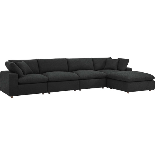 Wheatland Down Filled Overstuffed Boucle 5-Piece Sectional Sofa by Evans & Londeen. Made from unique in a modern style.