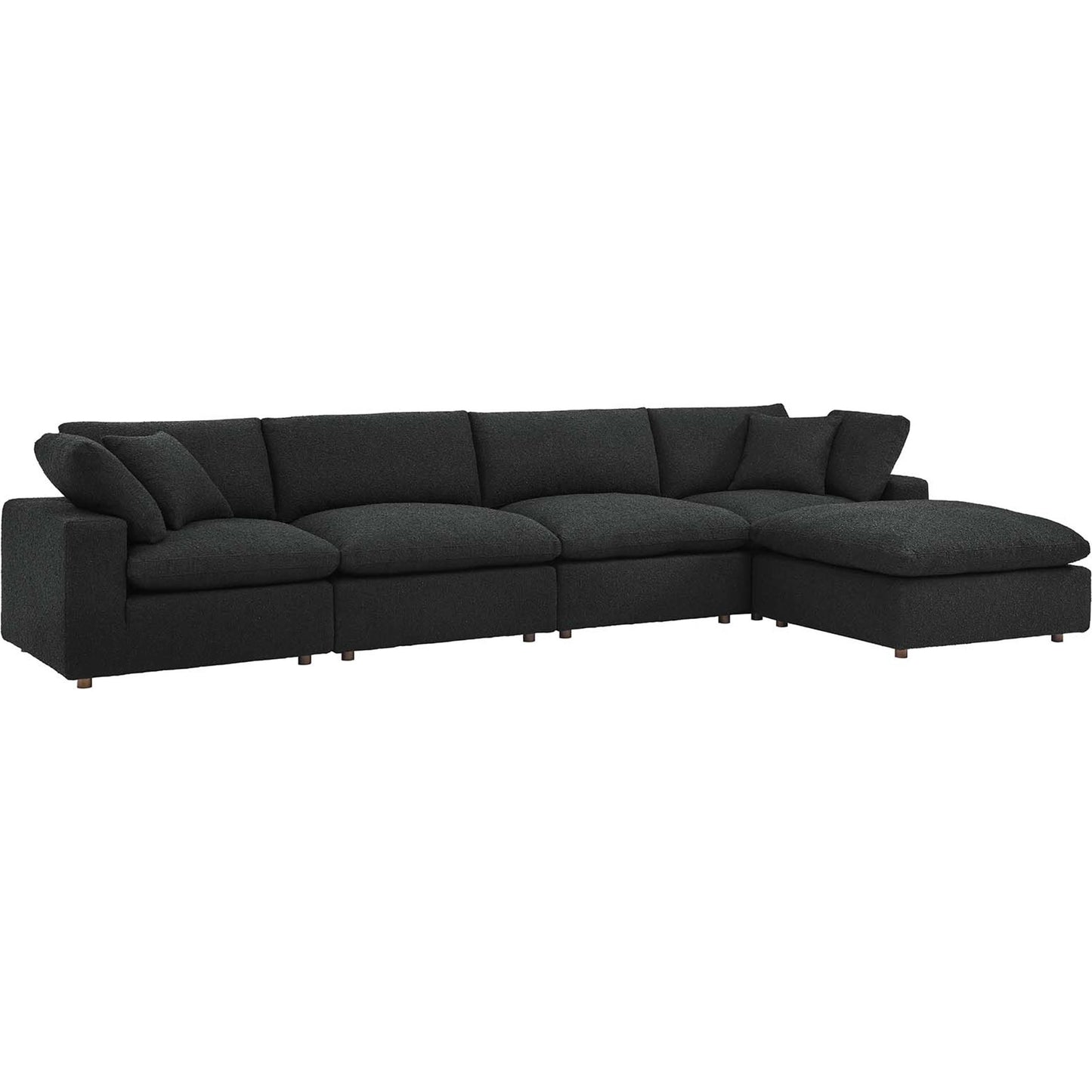 001 SI-2107028 | Primary Silo | Wheatland 5-Piece Down Filled Overstuffed Boucle Sectional Sofa by Evans & Londeen. Made from unique in a modern style.