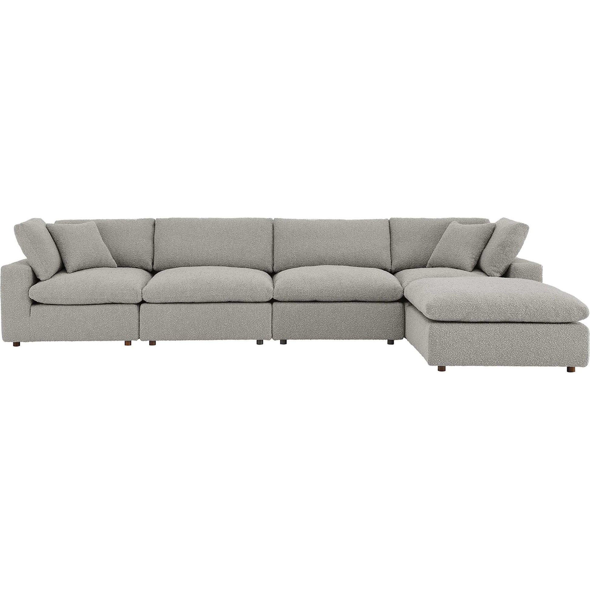 Wheatland 5-Piece Down Filled Overstuffed Boucle Sectional Sofa by Evans & Londeen. Made from unique in a modern style.