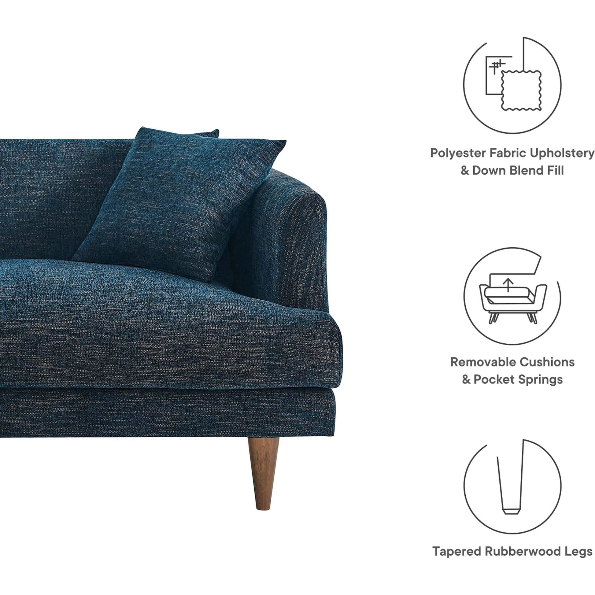 Okanogan Down Filled Overstuffed Sofa by Evans & Londeen. Made from 100% polyester in a modern style.