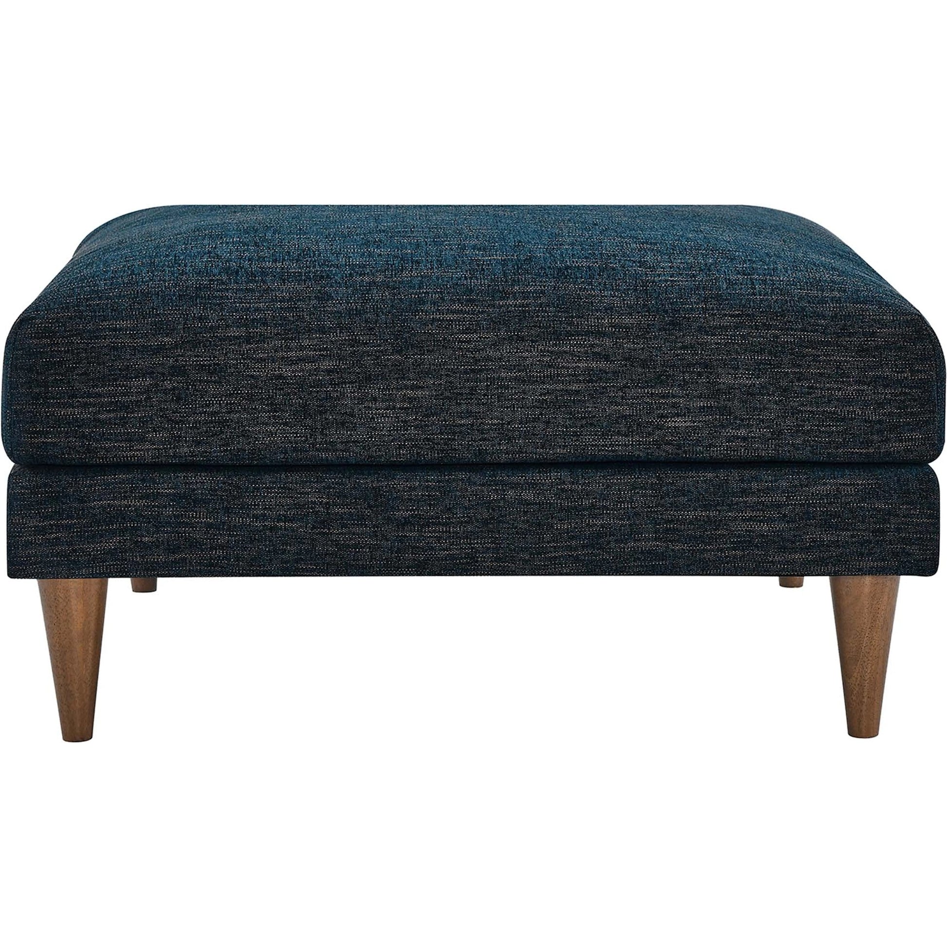 Okanogan Down Filled Overstuffed Ottoman by Evans & Londeen in ivory fabric. Made from unique in a modern style.