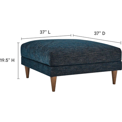 Okanogan Down Filled Overstuffed Ottoman by Evans & Londeen in ivory fabric. Made from unique in a modern style.