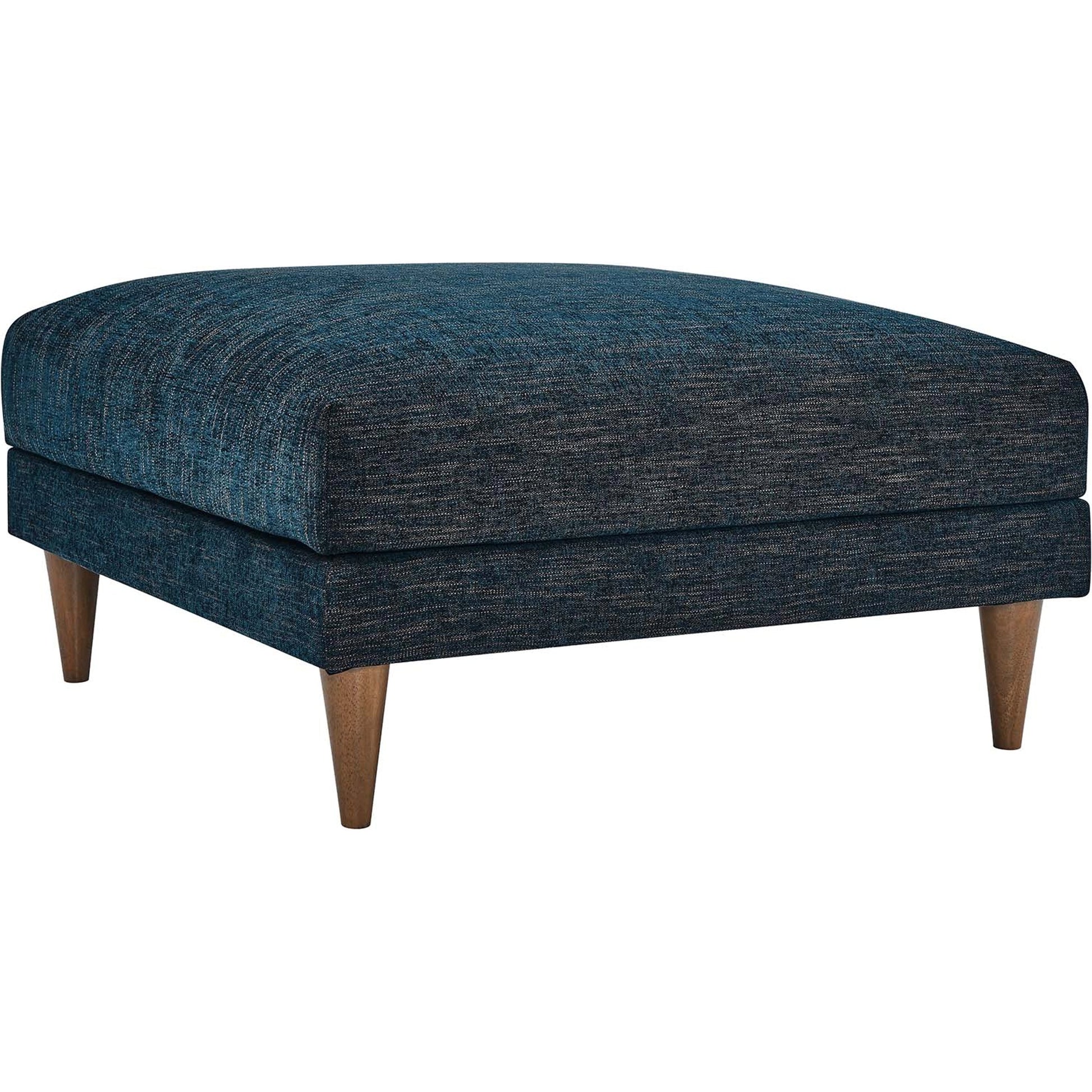 Okanogan Down Filled Overstuffed Ottoman by Evans & Londeen in ivory fabric. Made from unique in a modern style.