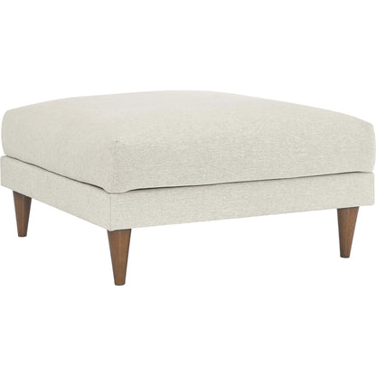 Okanogan Down Filled Overstuffed Ottoman by Evans & Londeen in ivory fabric. Made from unique in a modern style.