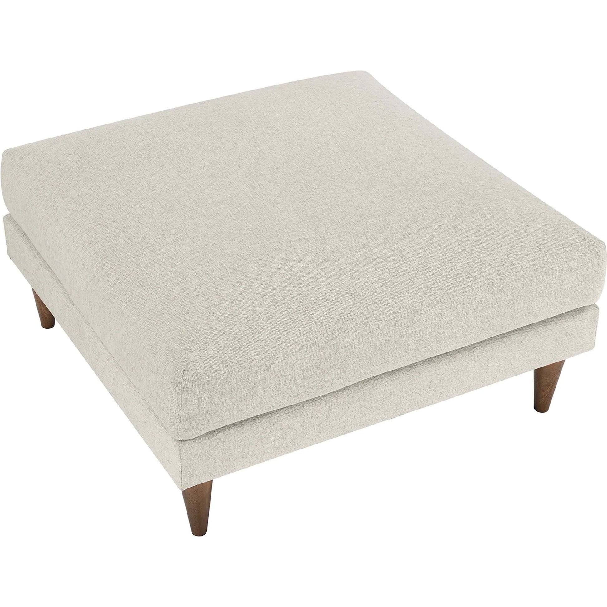 Okanogan Down Filled Overstuffed Ottoman by Evans & Londeen in ivory fabric. Made from unique in a modern style.