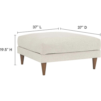 Okanogan Down Filled Overstuffed Ottoman by Evans & Londeen in ivory fabric. Made from unique in a modern style.