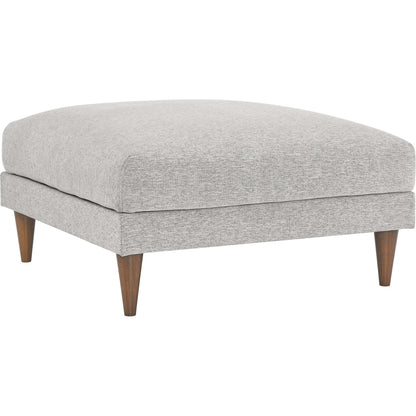 Okanogan Down Filled Overstuffed Ottoman by Evans & Londeen in ivory fabric. Made from unique in a modern style.