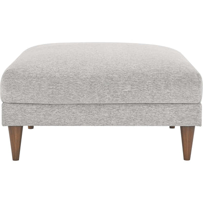 Okanogan Down Filled Overstuffed Ottoman by Evans & Londeen in ivory fabric. Made from unique in a modern style.