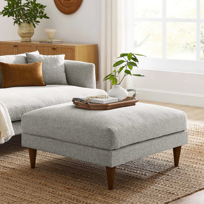 Okanogan Down Filled Overstuffed Ottoman by Evans & Londeen in ivory fabric. Made from unique in a modern style.
