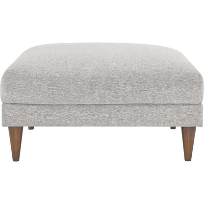 Okanogan Down Filled Overstuffed Ottoman by Evans & Londeen in ivory fabric. Made from unique in a modern style.