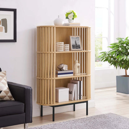 Winchester Three Tier Display Cabinet by Evans & Londeen. Made from mdf, particleboard, metal legs in a modern style.