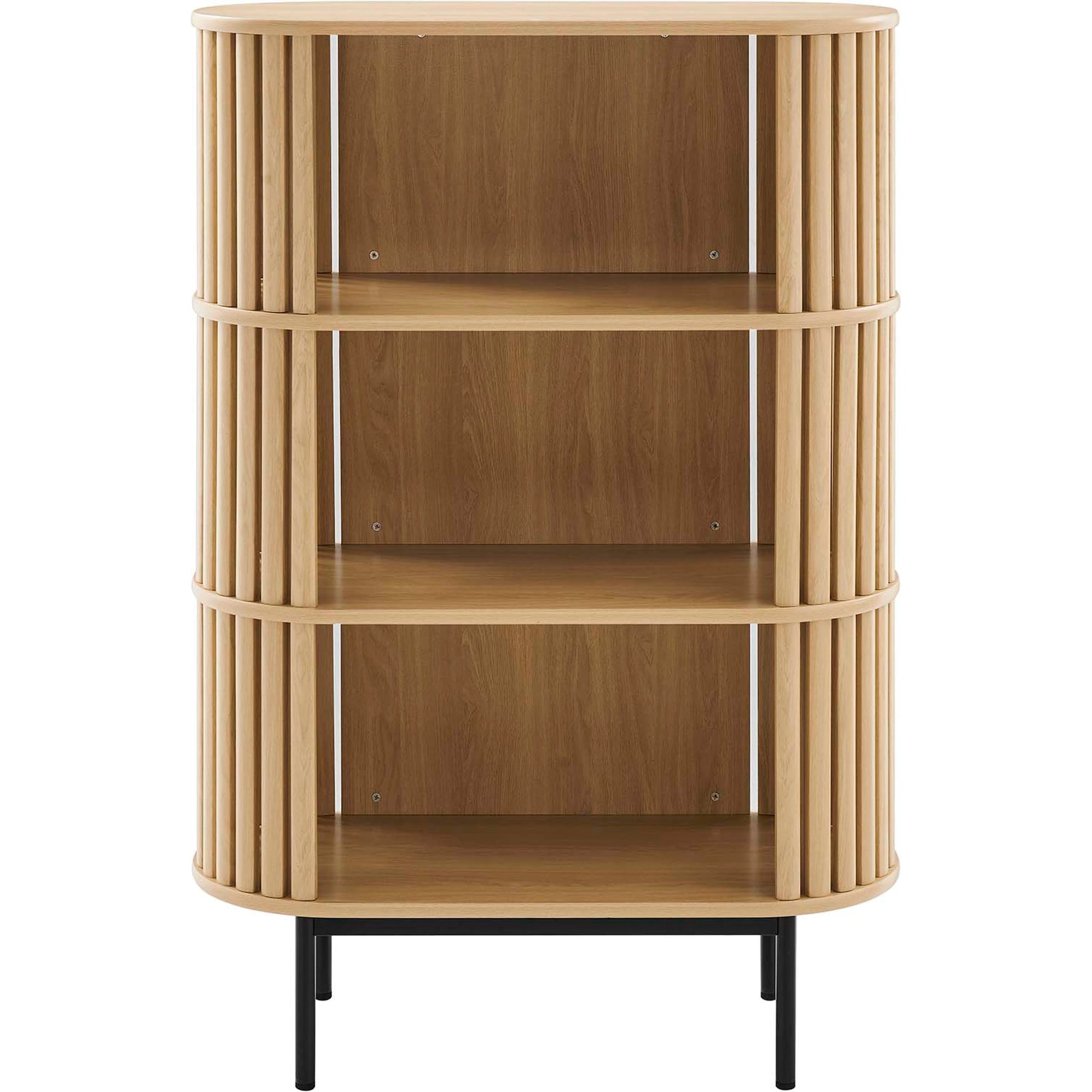 Winchester Three Tier Display Cabinet by Evans & Londeen. Made from mdf, particleboard, metal legs in a modern style.