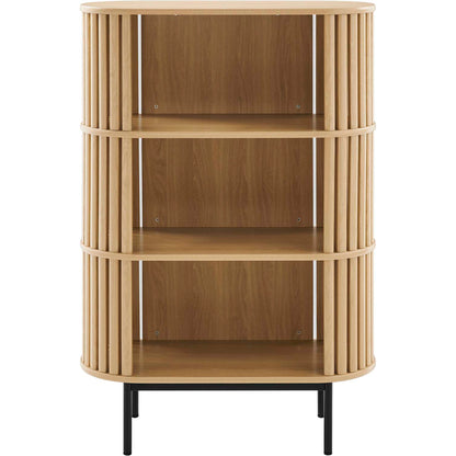Winchester Three Tier Display Cabinet by Evans & Londeen. Made from mdf, particleboard, metal legs in a modern style.