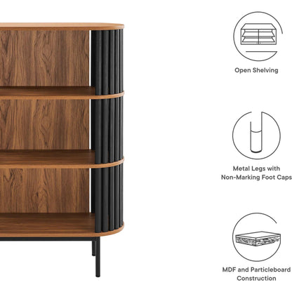 Winchester Three Tier Display Cabinet by Evans & Londeen. Made from mdf, particleboard, metal legs in a modern style.