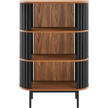Winchester Three Tier Display Cabinet by Evans & Londeen. Made from mdf, particleboard, metal legs in a modern style.
