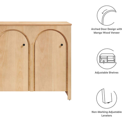 Osceola 3-Door Arched Door Sideboard Storage Cabinet by Evans & Londeen. Made from unique in a transitional style.
