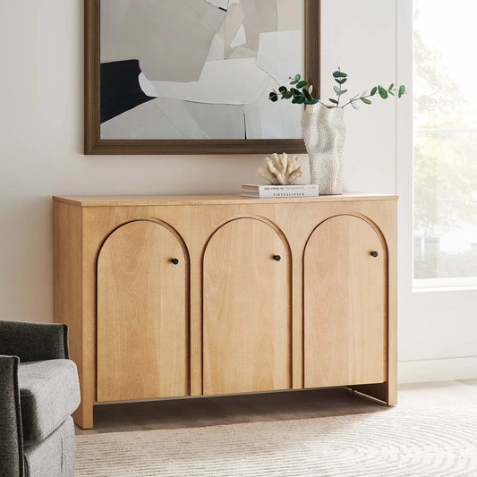 Victoria 3-Door Arched Door Sideboard Storage Cabinet by Evans & Londeen. Made from unique in a unique style.