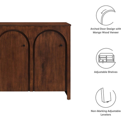 Osceola 3-Door Arched Door Sideboard Storage Cabinet by Evans & Londeen. Made from unique in a transitional style.