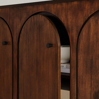 Osceola 3-Door Arched Door Sideboard Storage Cabinet by Evans & Londeen. Made from unique in a transitional style.