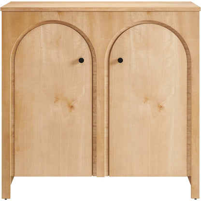 Osceola 2-Door Arched Door Storage Cabinet by Evans & Londeen in walnut. Made from unique in a transitional style.