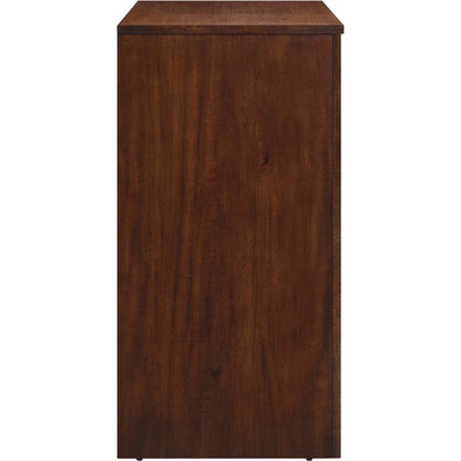 Osceola 2-Door Arched Door Storage Cabinet by Evans & Londeen in walnut. Made from unique in a transitional style.