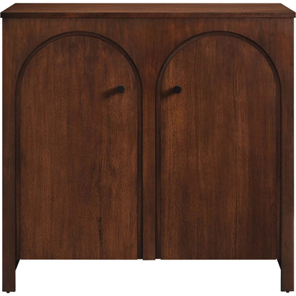 Osceola 2-Door Arched Door Storage Cabinet by Evans & Londeen in walnut. Made from unique in a transitional style.