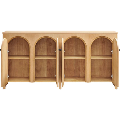 Osceola Wood Grain 4-Door Sideboard Storage Cabinet by Evans & Londeen. Made from wood in a transitional style.