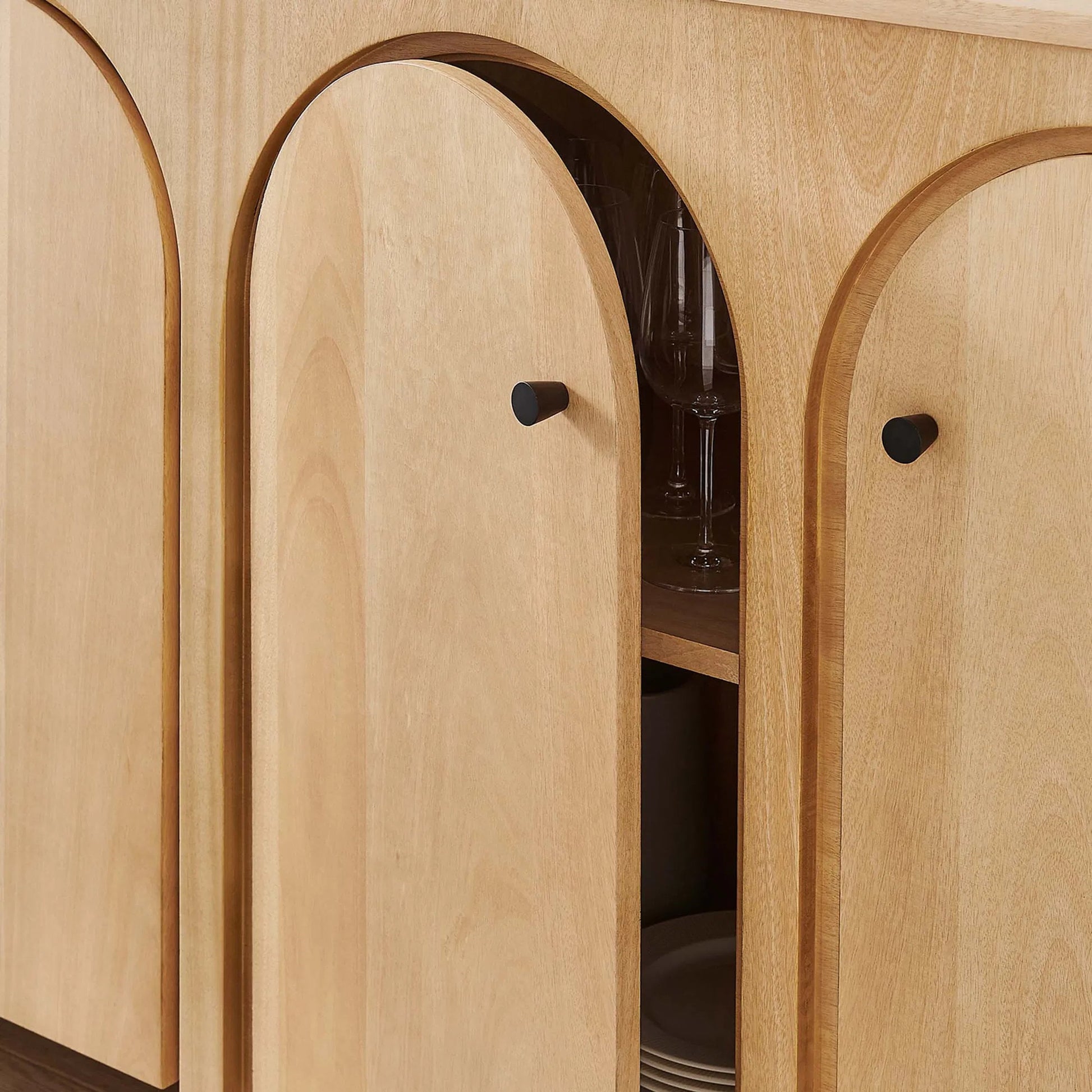 Osceola Wood Grain 4-Door Sideboard Storage Cabinet by Evans & Londeen. Made from wood in a transitional style.
