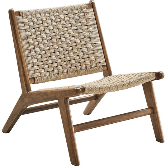 Young Woven Rope Wood Accent Lounge Chair by Evans & Londeen. Made from wood in a modern style.