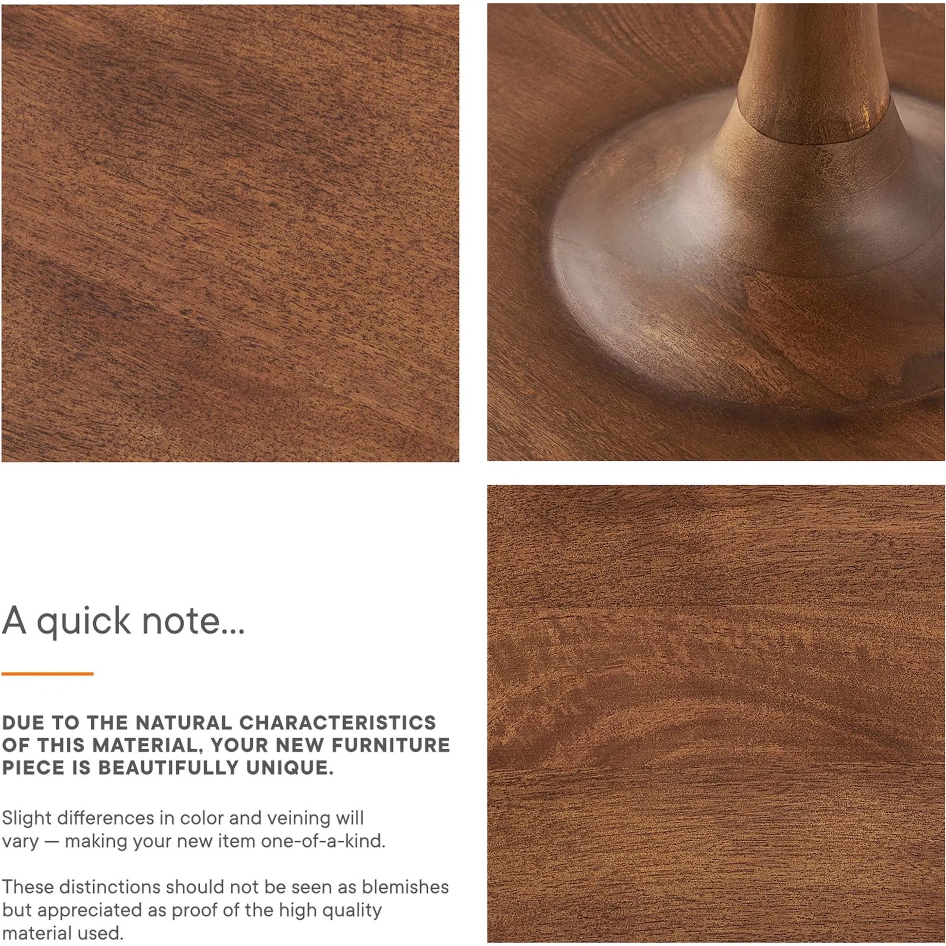 Allodium Round Wood Side Table by Evans & Londeen in walnut. Made from wood in a modern style.