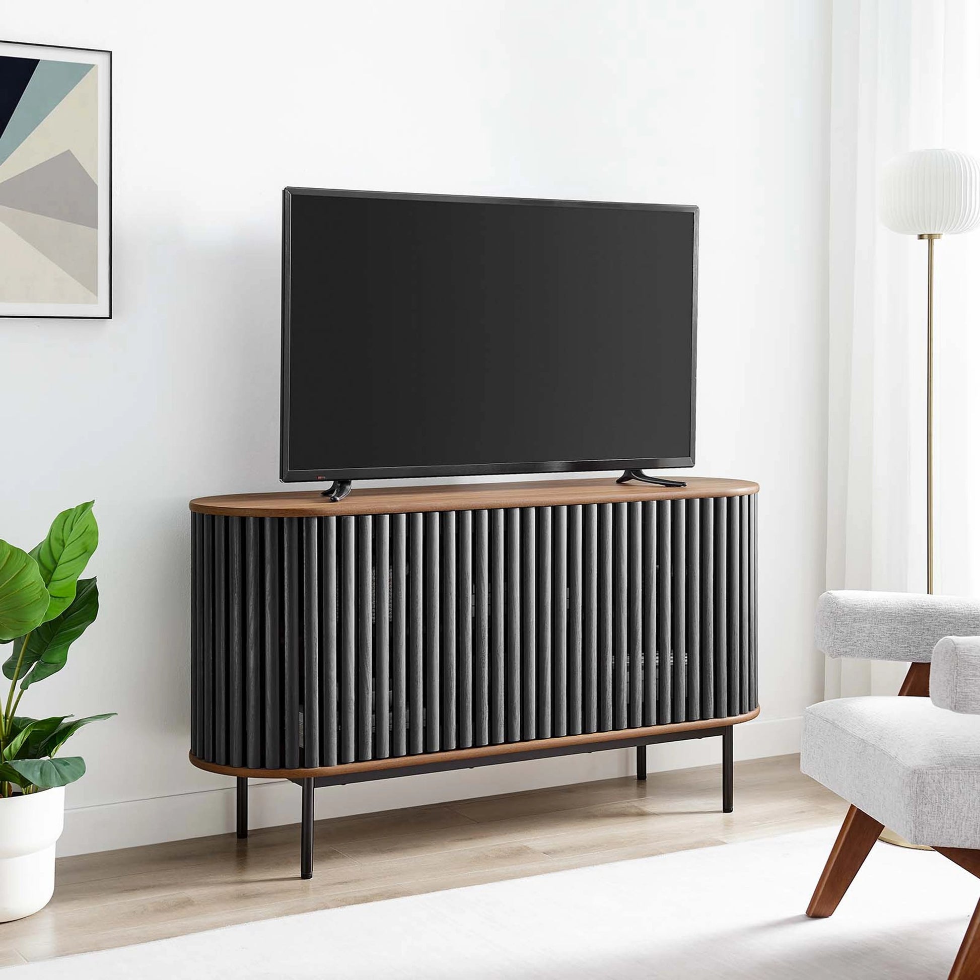 Winchester 59” Oval Sideboard by Evans & Londeen. Made from unique in a modern style.