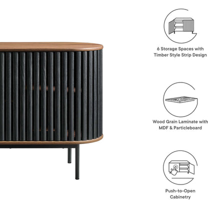 Winchester 59” Oval Sideboard by Evans & Londeen. Made from unique in a modern style.