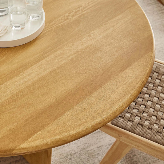 Baltimore Round 48" Wood Dining Table by Evans & Londeen. Made from wood in a unique style.