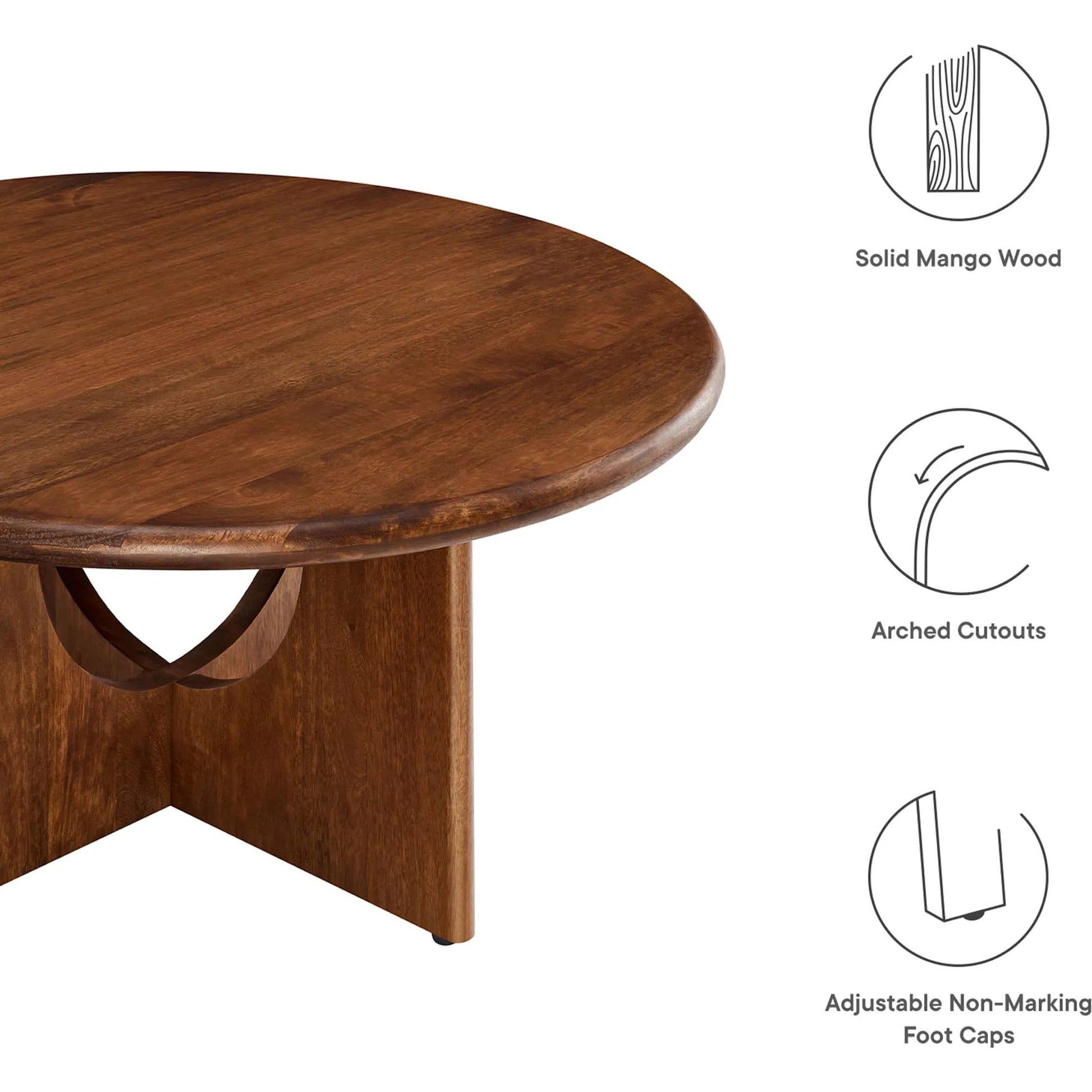 Baltimore Round 34" Coffee Table by Evans & Londeen. Made from unique in a transitional style.