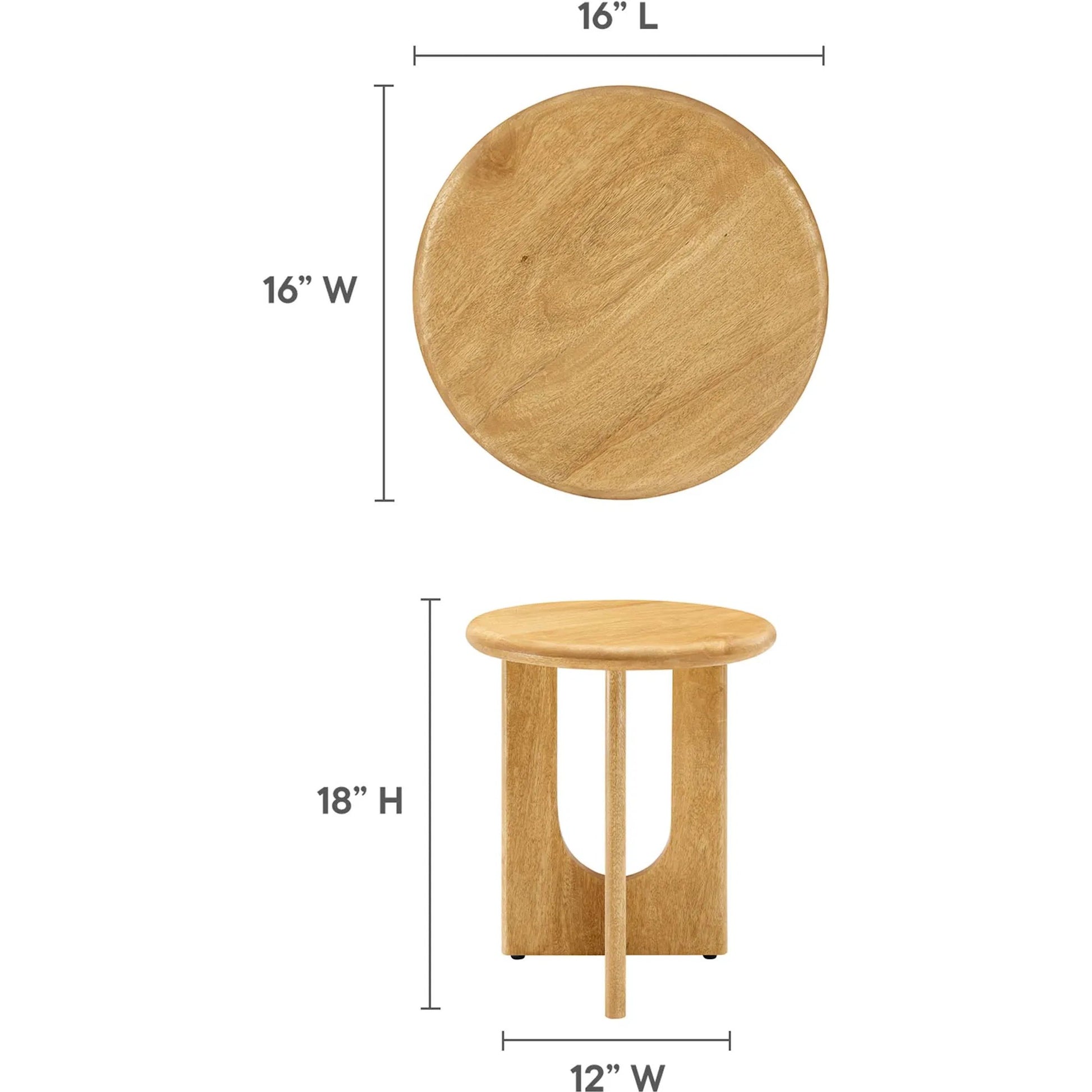 Baltimore Round Side Table by Evans & Londeen. Made from unique in a transitional style.