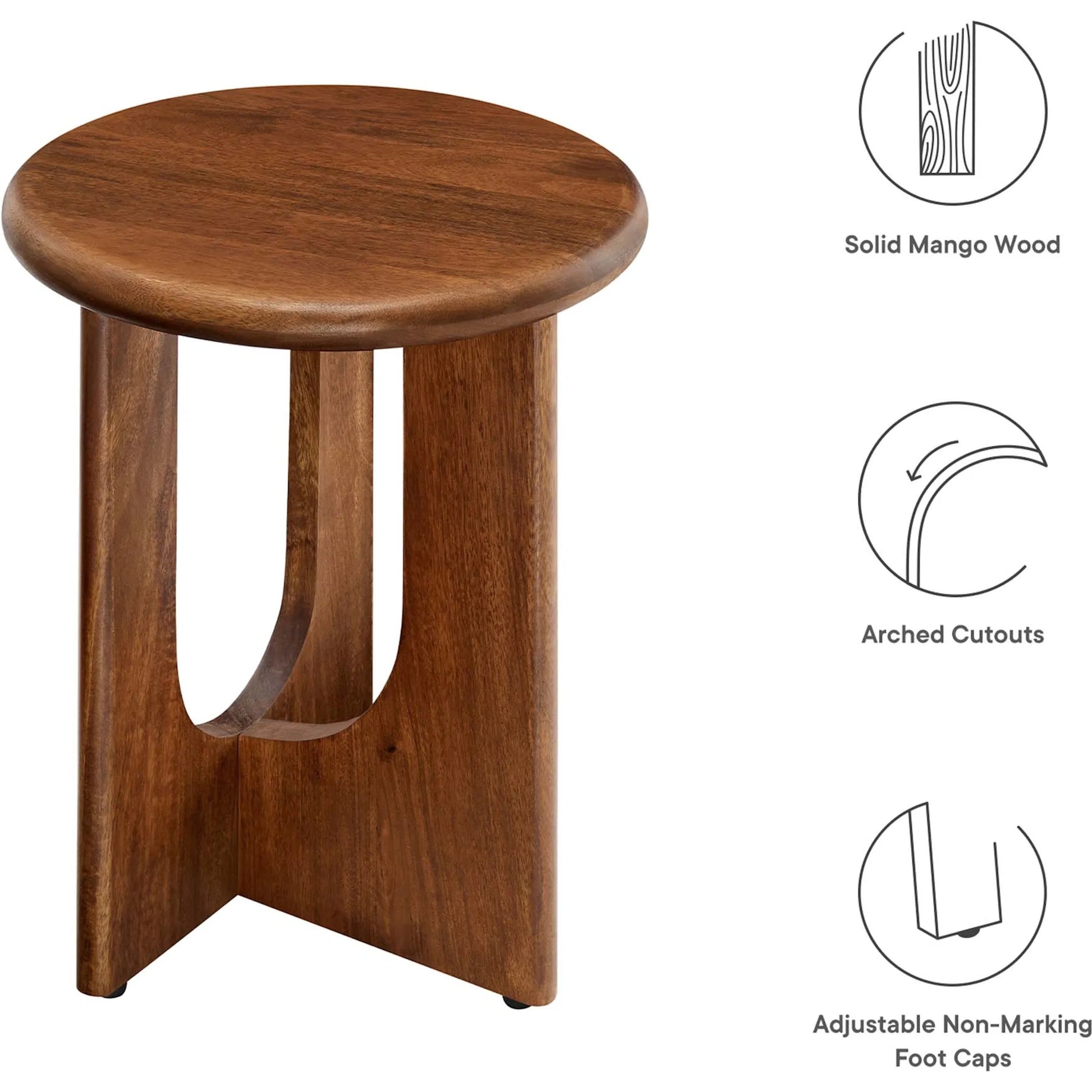 Baltimore Round Side Table by Evans & Londeen. Made from unique in a transitional style.