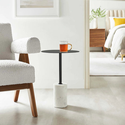 Valverde Round Side Table by Evans & Londeen. Made from unique in a modern style.