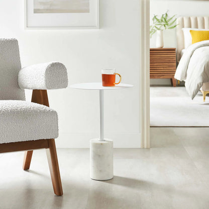 Valverde Round Side Table by Evans & Londeen. Made from unique in a modern style.