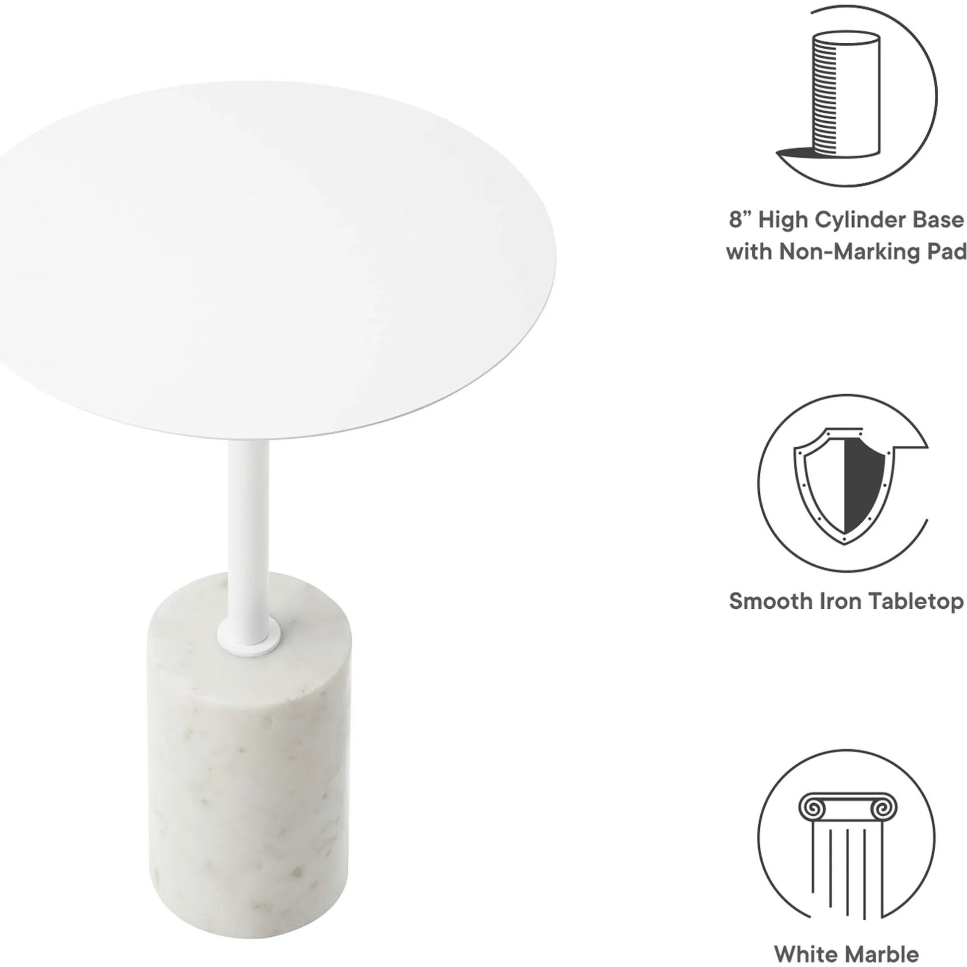 Valverde Round Side Table by Evans & Londeen. Made from unique in a modern style.