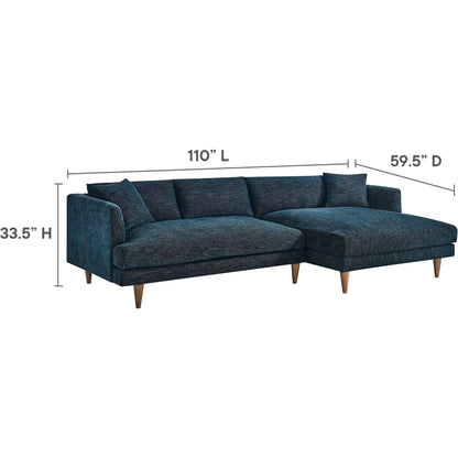 Okanogan Right-Facing Down Filled Overstuffed Sectional Sofa by Evans & Londeen. Made from 100% polyester in a modern style.
