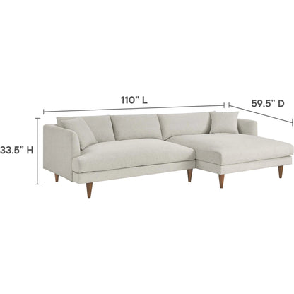 Okanogan Right-Facing Down Filled Overstuffed Sectional Sofa by Evans & Londeen. Made from 100% polyester in a modern style.