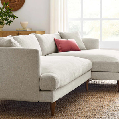 Okanogan Right-Facing Down Filled Overstuffed Sectional Sofa by Evans & Londeen. Made from 100% polyester in a modern style.